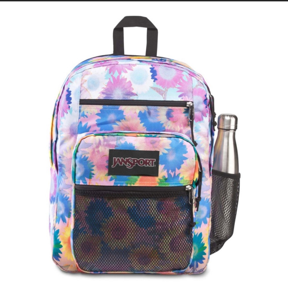 JANSPORT Big Student Back pack - water bottle pocket-15” laptop sleeve Like New